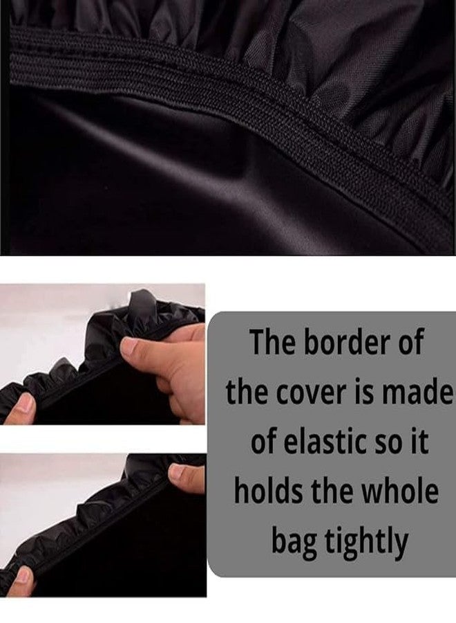Portible Rain Proof Backpack Cover for School Bag, Waterproof Dust Resistant Bag Protector, Adjustable Elastic Anti-Slip Cover for Kids School Backpack, Travel & Outdoor Protection(Pack of 2) - Image 5