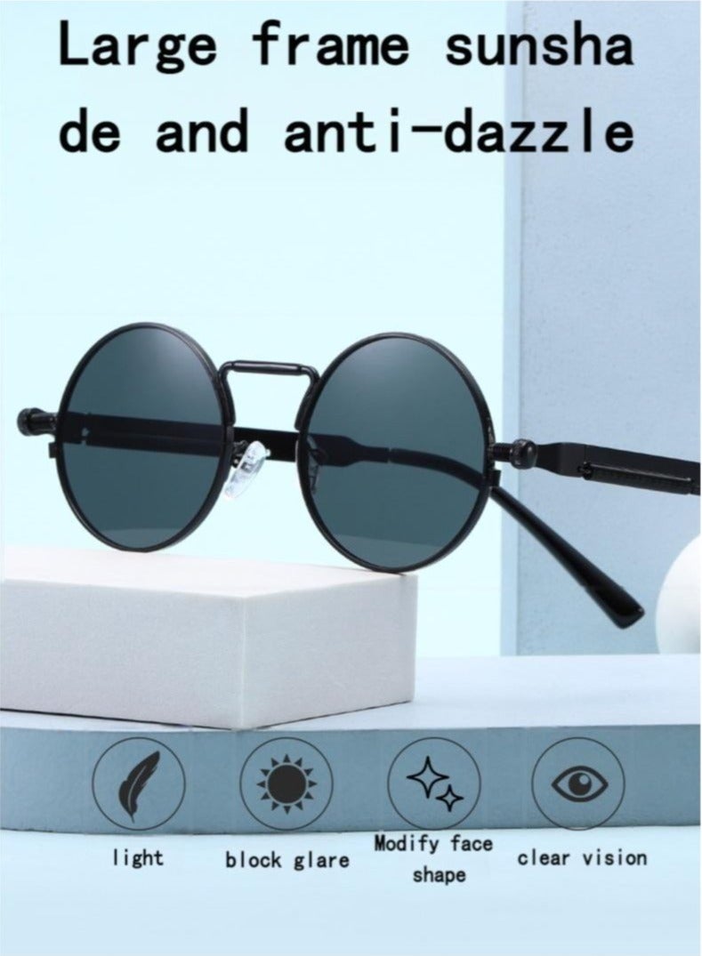 Ucanbe Y2K Steampunk Fashion Sunglasses - Image 3