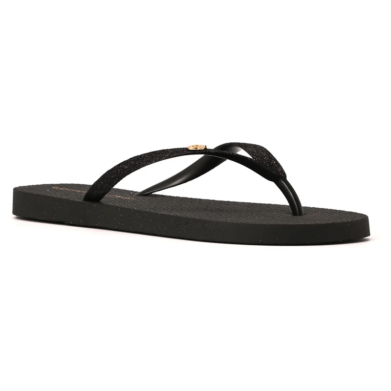 Black Shiny Flip-Flop