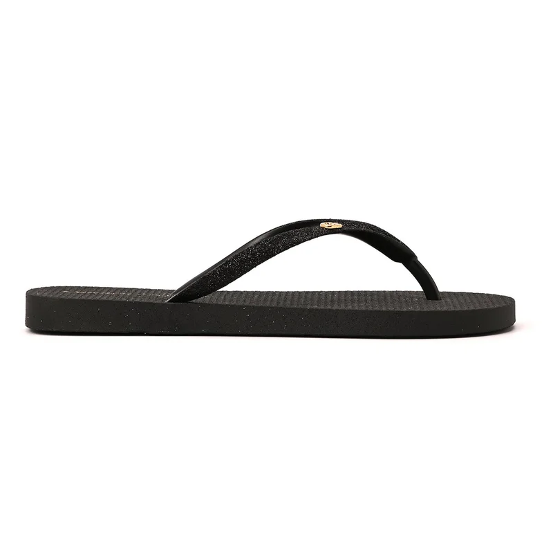 Black Shiny Flip-Flop
