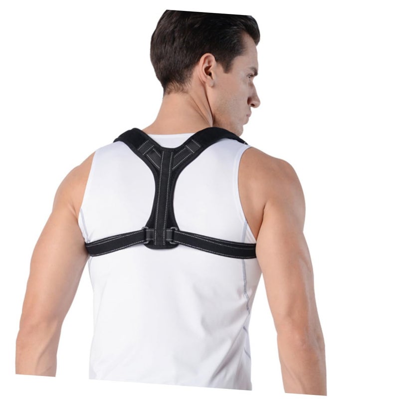 Adjustable Posture Corrector Back Brace With Reflective Straps And Shoulder Pads Support - Image 3