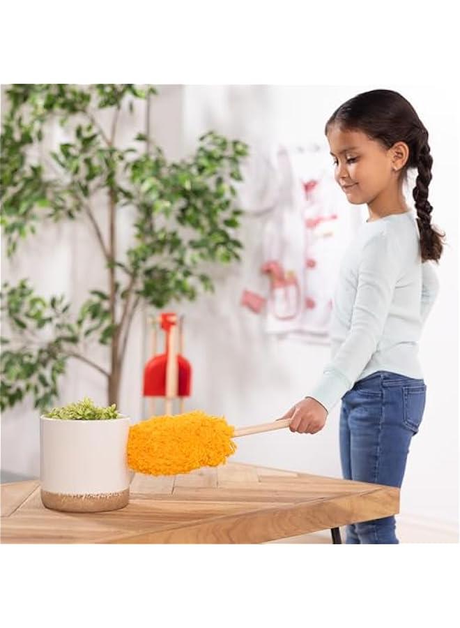 Dust Sweep Mop 6-Piece Pretend Play Set, Toddler Toy Cleaning, Pretend Play Home Cleaning, Kids Broom and Mop Set for Ages 3+ - Image 2