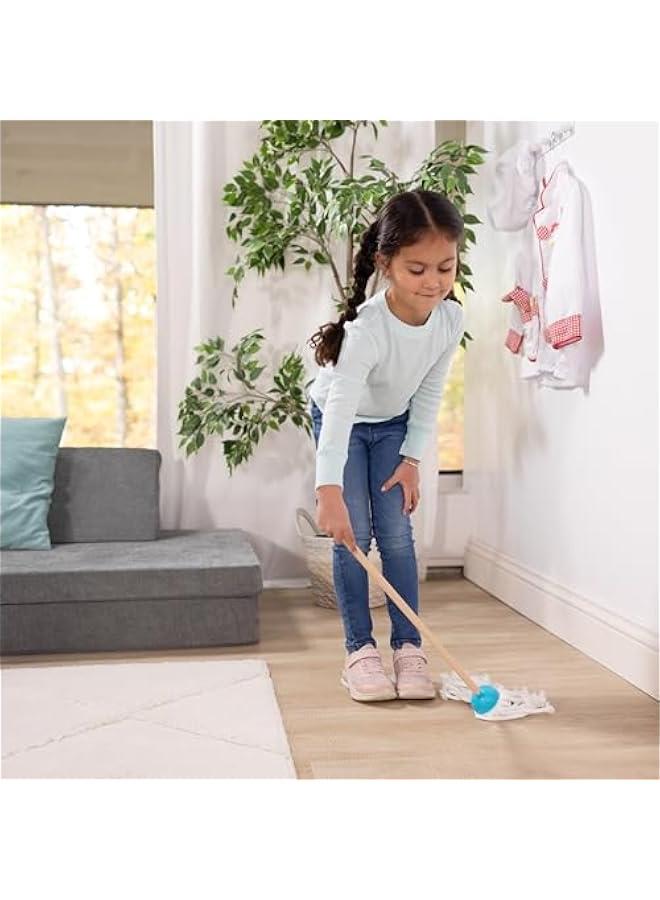 Dust Sweep Mop 6-Piece Pretend Play Set, Toddler Toy Cleaning, Pretend Play Home Cleaning, Kids Broom and Mop Set for Ages 3+ - Image 5