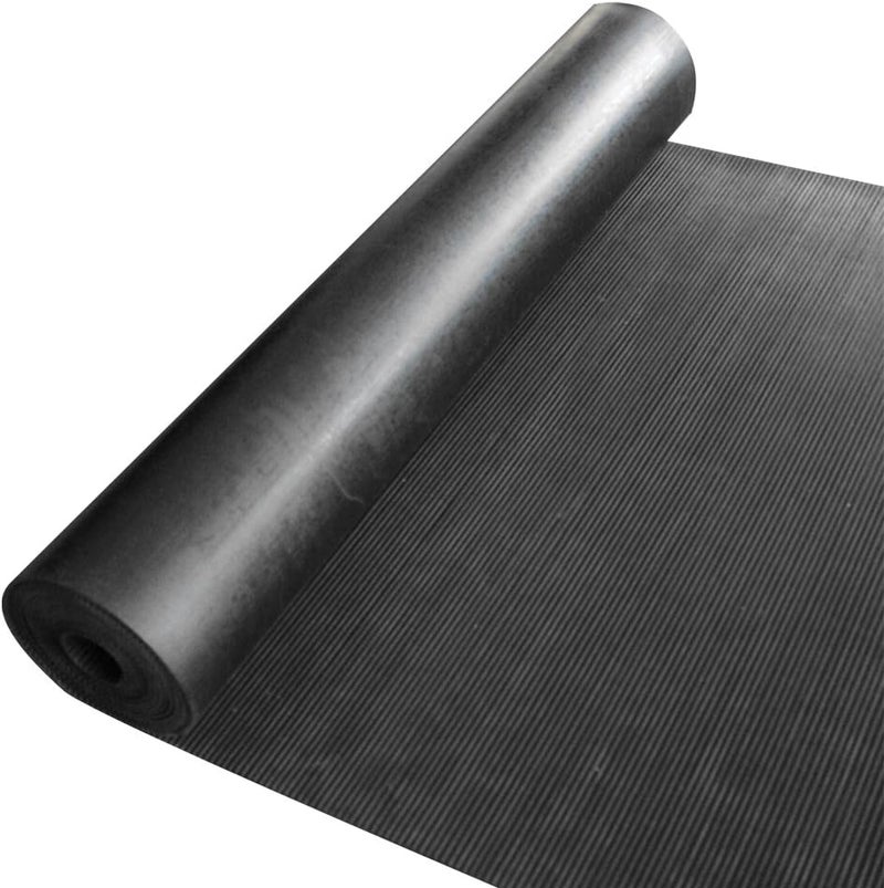 Rubber-Cal 03_167_W_RC_15 حصائر مطاطية غير قابلة للانزلاق، 0.13 بوصة سمك × 3 قدم × 15 قدم، أسود - Image 3
