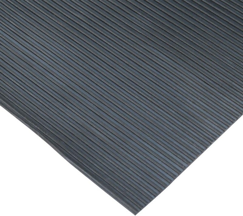 Rubber-Cal 03_167_W_RC_15 حصائر مطاطية غير قابلة للانزلاق، 0.13 بوصة سمك × 3 قدم × 15 قدم، أسود - Image 2