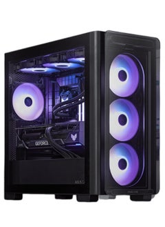 NANOTECH Cosmic Inferno Gaming PC - Intel Core i7-14700K Processor, 20 Cores & 28 Threads, DDR5 64GB (2*32) Ram, Nvidia GeForce RTX 4060Ti OC Edition 8GB GDDR6X Graphics Card, 2TB NVMe M.2 SSD, 3 Fan AIO Liquid Cooler, 750W 80 Plus Power Supply, Windows 11 Pro | Wi-Fi  - Image 1