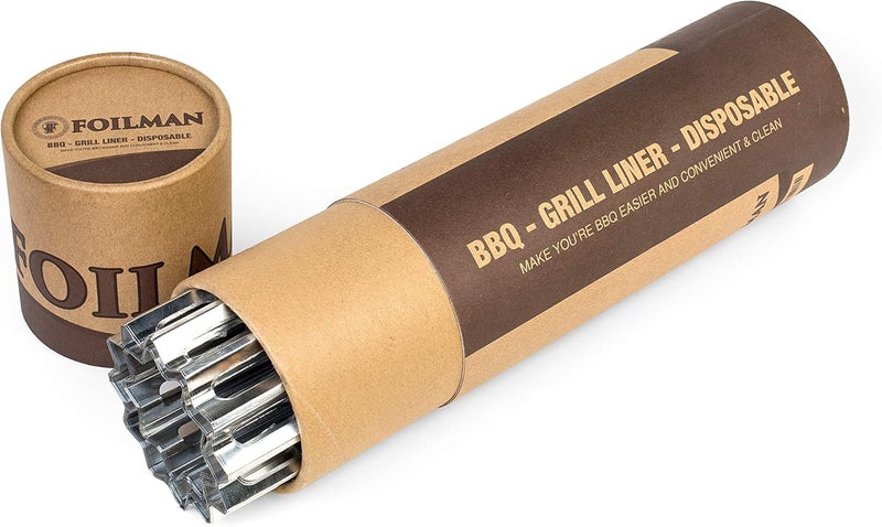 Foilman Clean Grill BBQ Disposable Aluminum Liners | 12 x 20 inch/Disposable Grill Grates - 8-Pack & 12-Pack (8) - Image 2
