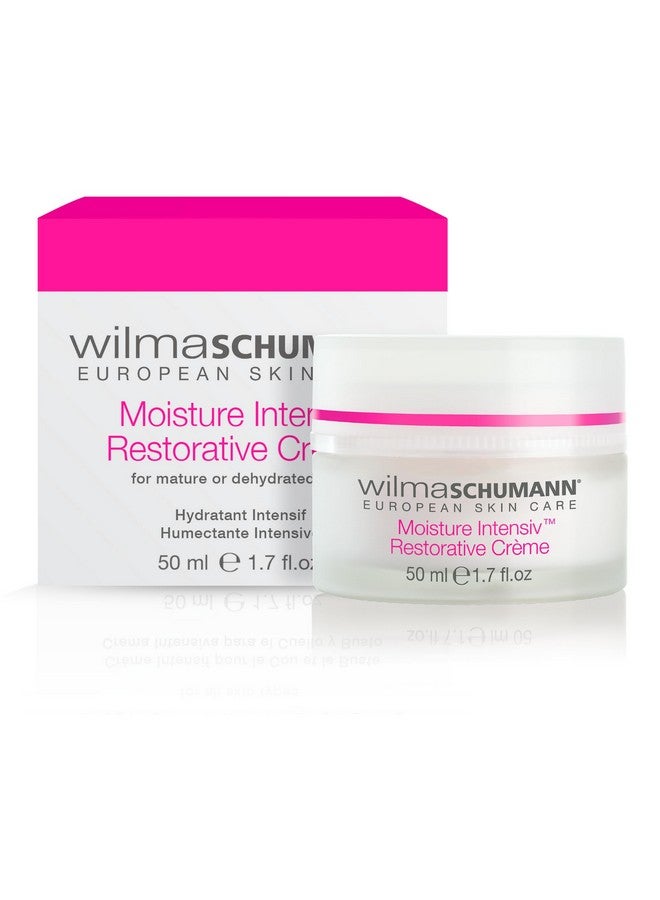 WILMA SCHUMANN Moisture Intensiv Restorative Crème Firming And Hydrating Face Moisturizer With Daily Protection For Dry Mature Or Dehydrated Skin Face Cream 1.7Oz/50Ml Luxury Skin Care - Image 1