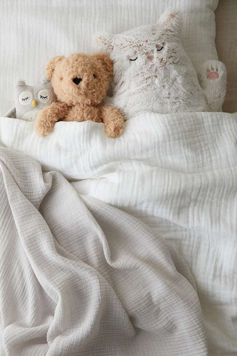 H&M Muslin cot duvet cover set