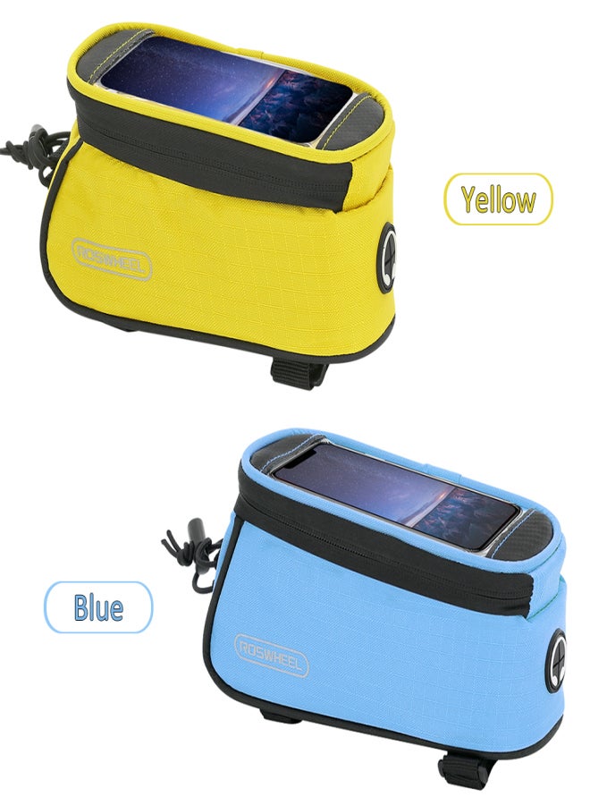 Generic Touch Screen Bike Handlebar Bag Reflective Front Frame Top Tube Bicycle Pouch Cycling Front Storage Bag for 4.2in Large   Screen  - Image 2