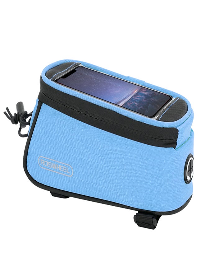 Generic Touch Screen Bike Handlebar Bag Reflective Front Frame Top Tube Bicycle Pouch Cycling Front Storage Bag for 4.2in Large   Screen  - Image 1