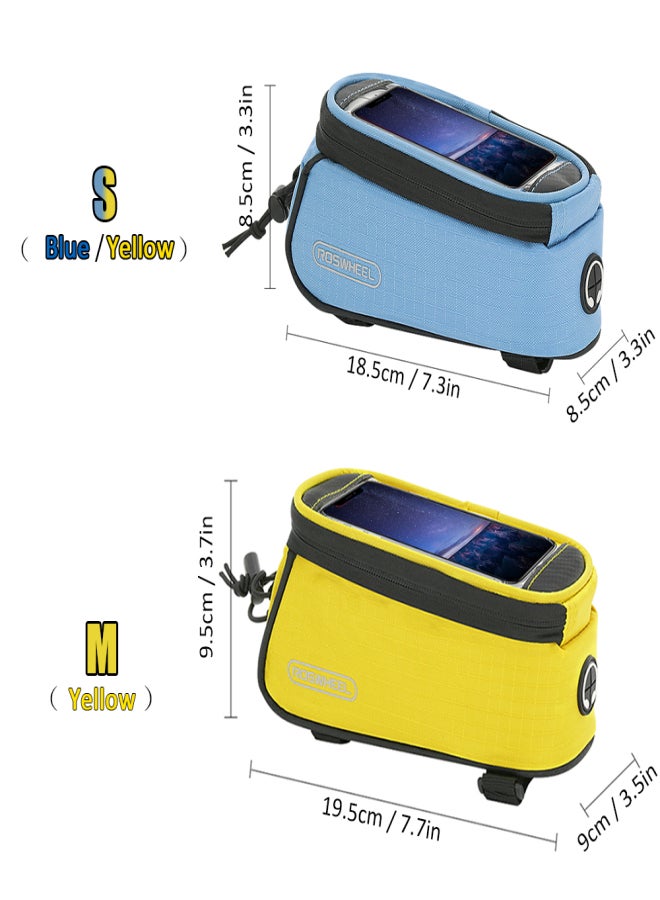 Generic Touch Screen Bike Handlebar Bag Reflective Front Frame Top Tube Bicycle Pouch Cycling Front Storage Bag for 4.2in Large   Screen  - Image 4