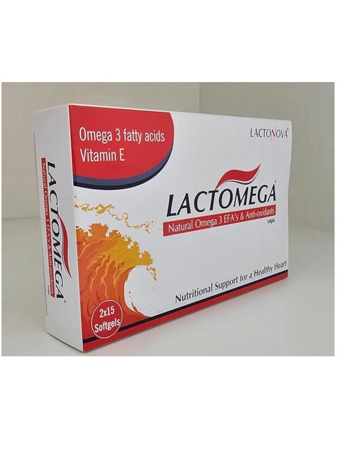 LACTOMEGA -OMEGA 3 + VITAMIN E CAPS 30S