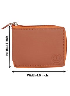 TNW TnW Small Women's Wallet -PU Leather Multi Wallets | Credit Card Holder | Coin Purse Zipper -Small Secure Card Case/Gift Wallet for Women (Tan)  - Image 4