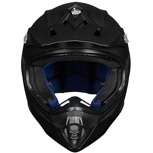 ILM Youth & Kids Dirt Bike Helmets Motocross ATV Dirtbike BMX MX Offroad Full Face Motorcycle Helmet, DOT Approved Model 128YS (Matte Black, Youth-XLarge) - Image 4