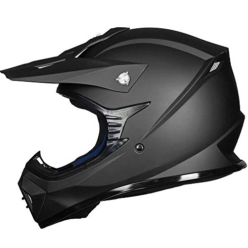 ILM Youth & Kids Dirt Bike Helmets Motocross ATV Dirtbike BMX MX Offroad Full Face Motorcycle Helmet, DOT Approved Model 128YS (Matte Black, Youth-XLarge) - Image 2