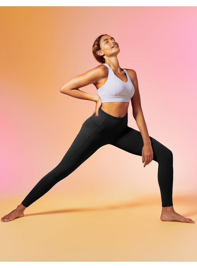 IUGA Leggings With Pockets For Women High Waisted Yoga Pants Women Leggings For Women Tummy Control Workout Compression Leggings Black - Image 5