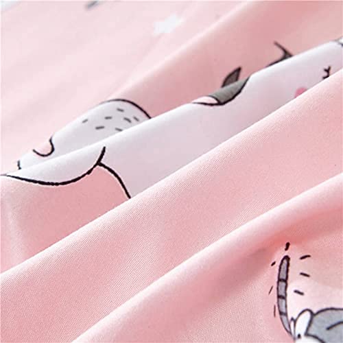 TIQH Cartoon Unicorn Print Reversible Soft Poly Cotton Ac Blanket/Dohar for Kids (Multicolour) (Single Bed) - Image 3