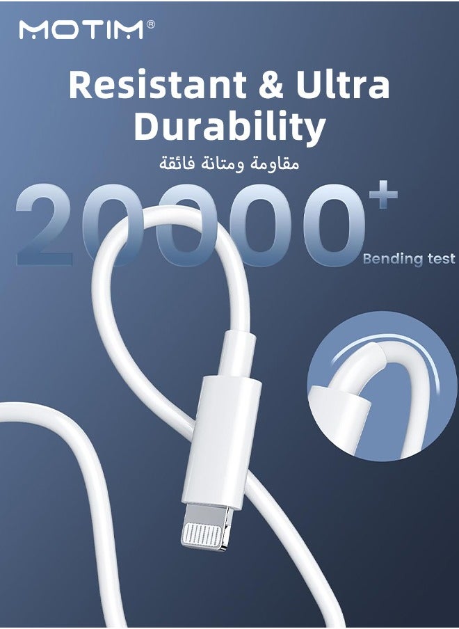 Motim - USB-C To Lightning Cable, 1Meter, iPhone Charger Cable Fast Charging Power Delivery PD 20W iPhone Cable - Image 1