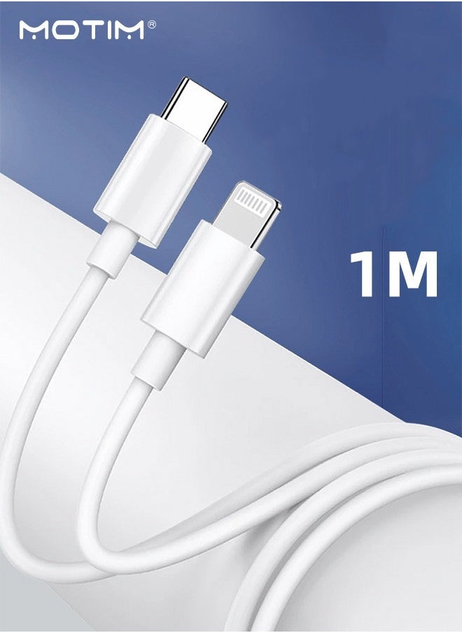 Motim - USB-C To Lightning Cable, 1Meter, iPhone Charger Cable Fast Charging Power Delivery PD 20W iPhone Cable - Image 1