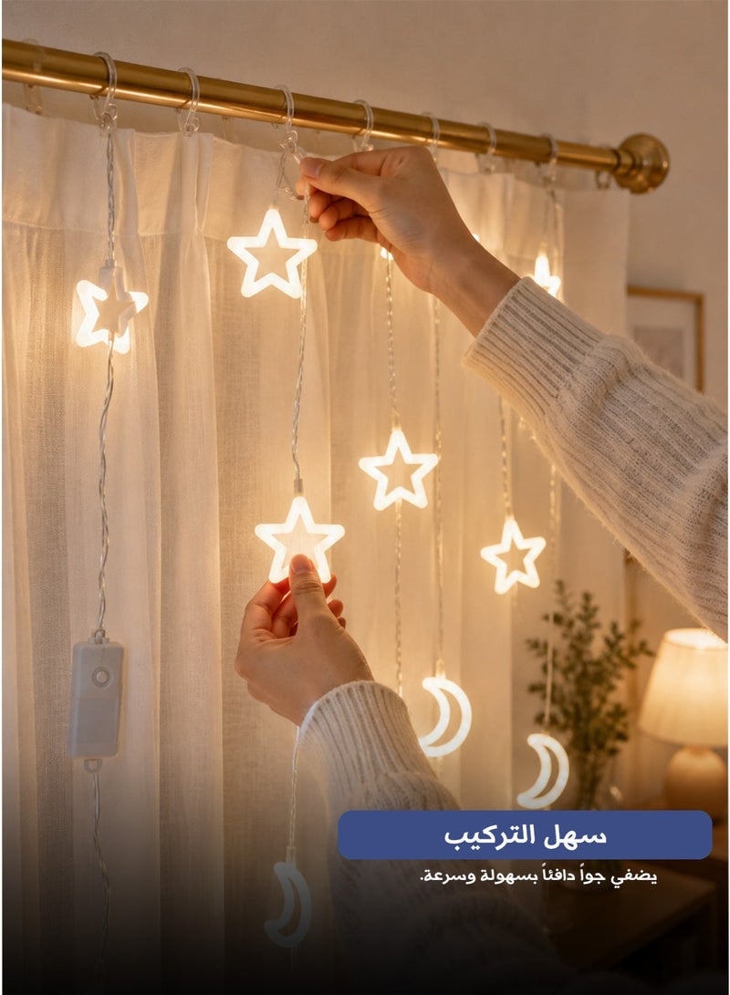 LED Curtain Light Strings – High Brightness & Long Lifespan, Decor for Home, Festivals, Weddings, Parties & Photo Backdrops - Image 4