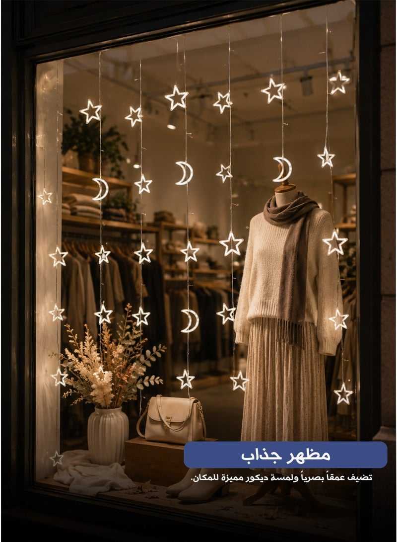 LED Curtain Light Strings – High Brightness & Long Lifespan, Decor for Home, Festivals, Weddings, Parties & Photo Backdrops - Image 2