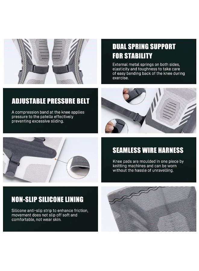 Bukela Knee Brace for Men Women Compression Knee Sleeve with Side Stabilizers Knee Support for Meniscus Tear Workout Sports Knee Protection for Arthritis Pain Relief Joint Pain - Image 4