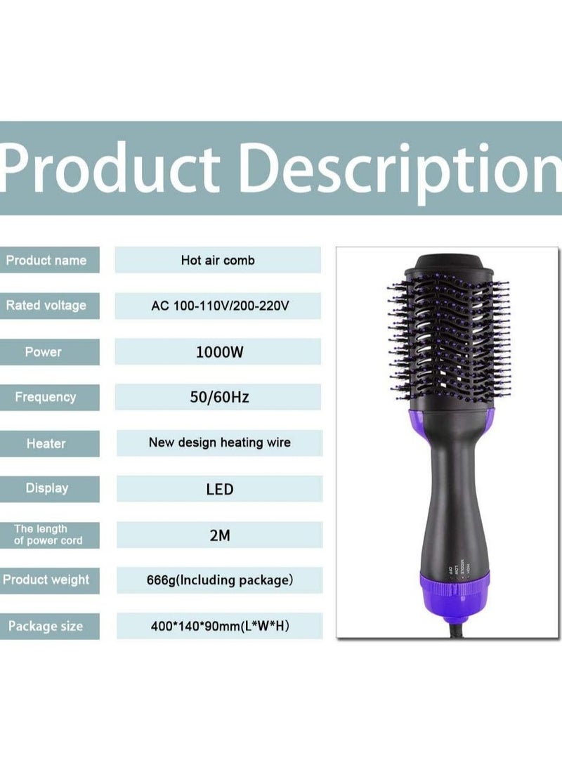 JAJEEK "NEW 3-in-1 Hot Air Brush – Effortless Straightening, Curling, and Drying for Smooth, Voluminous Hair"  - Image 5