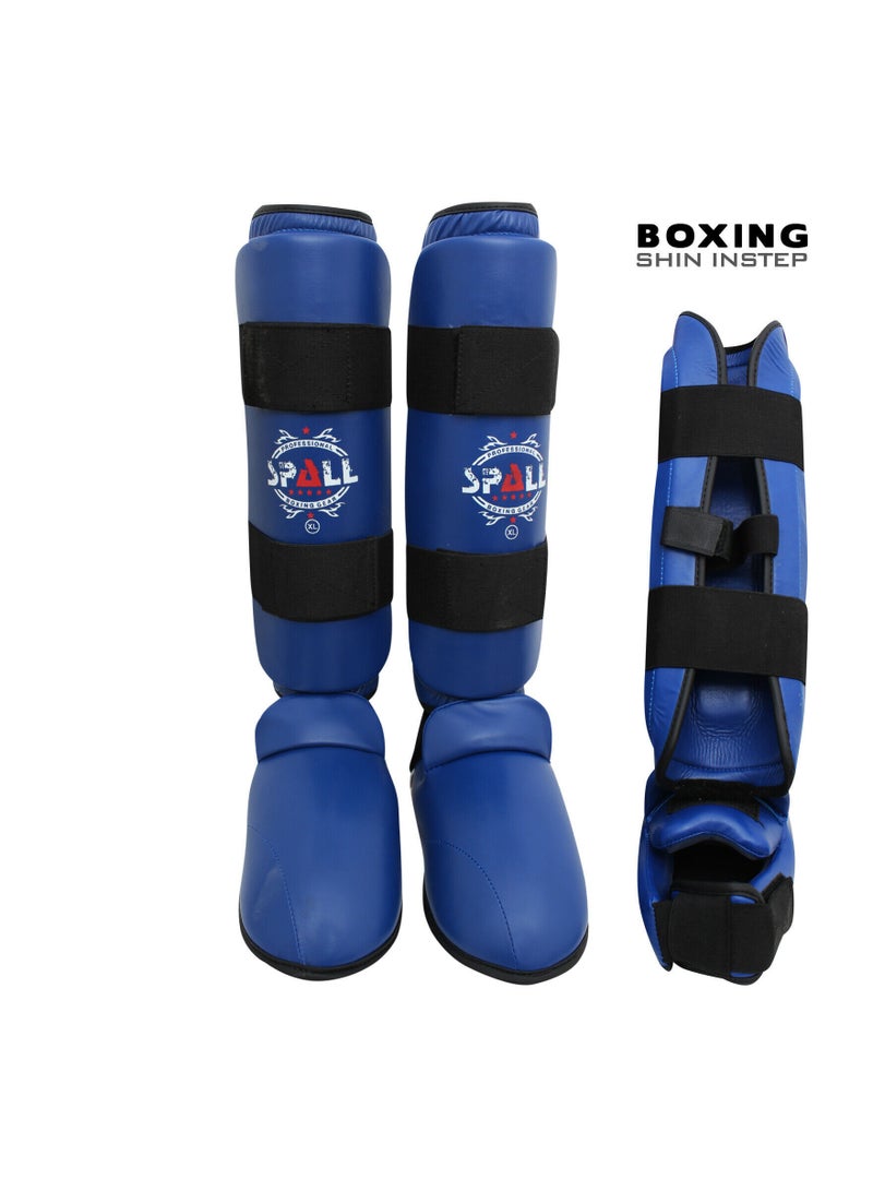 Spall Karate Shin Guards for Kids & Adults –Adjustable Foam Padded Shin & Instep Protection for Martial Arts, Taekwondo, Kickboxing  - Image 1