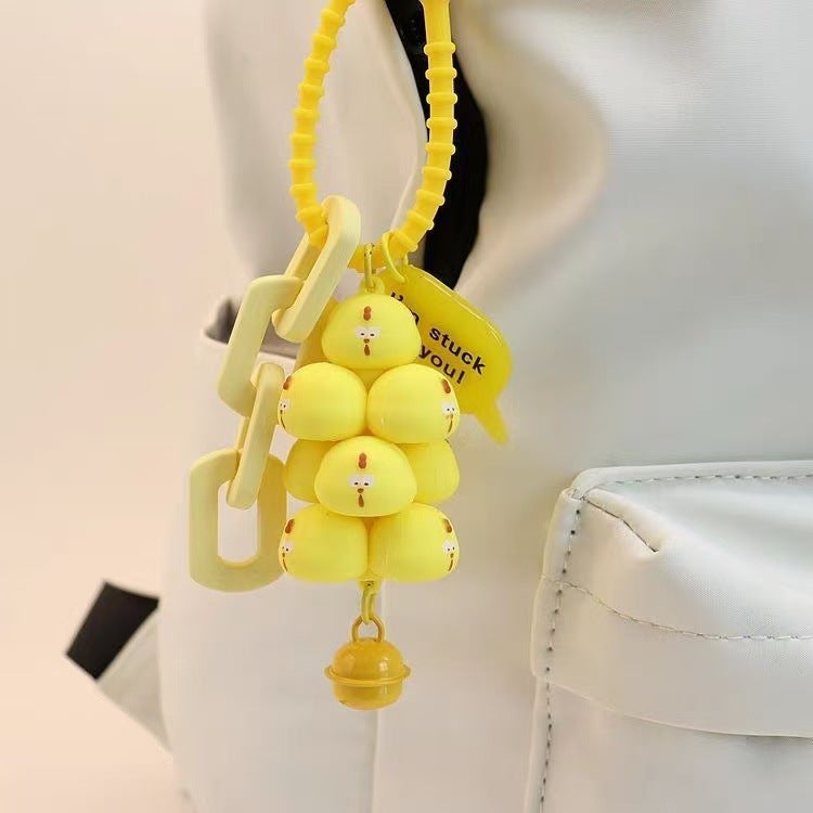 Stackable Pig Keychain - Silicone Cartoon Animal Pendant - Image 3