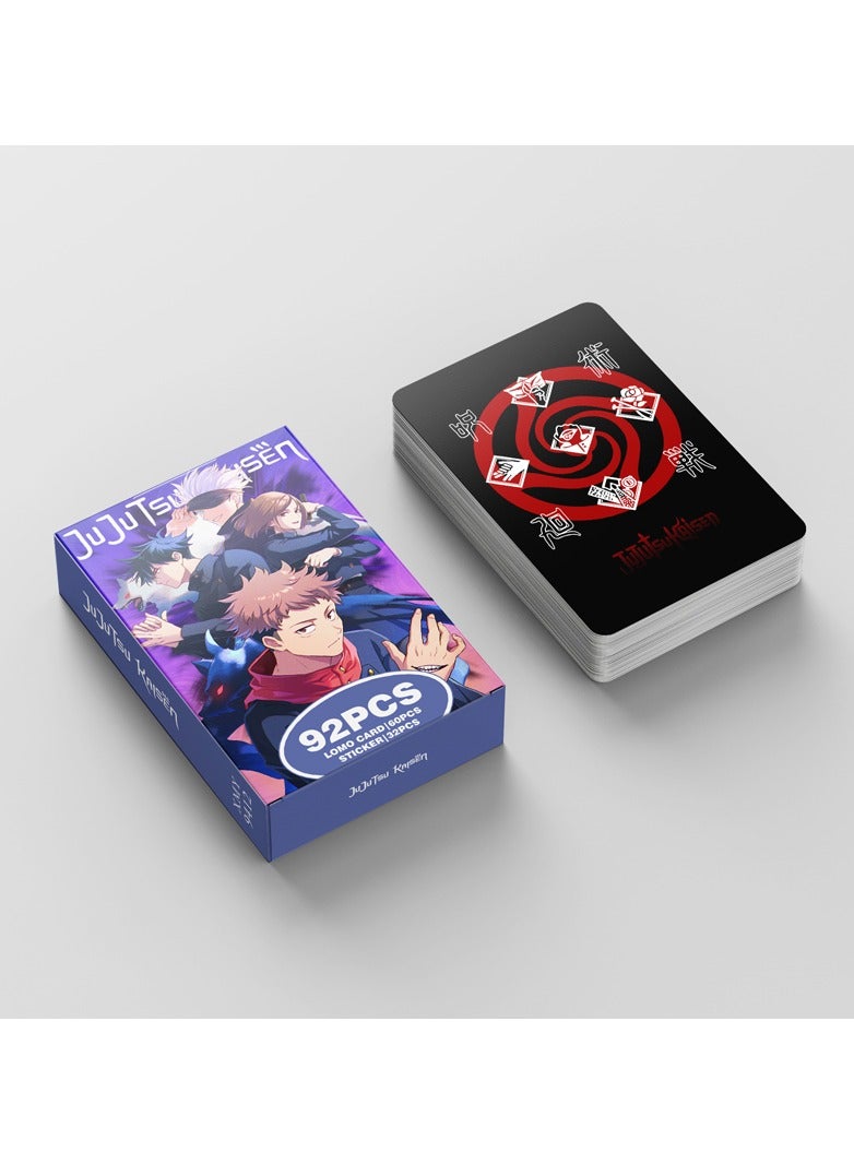 Generic 92 Pcs Anime Jujutsu Kaisen Lomo Cards and Stickers  - Image 3