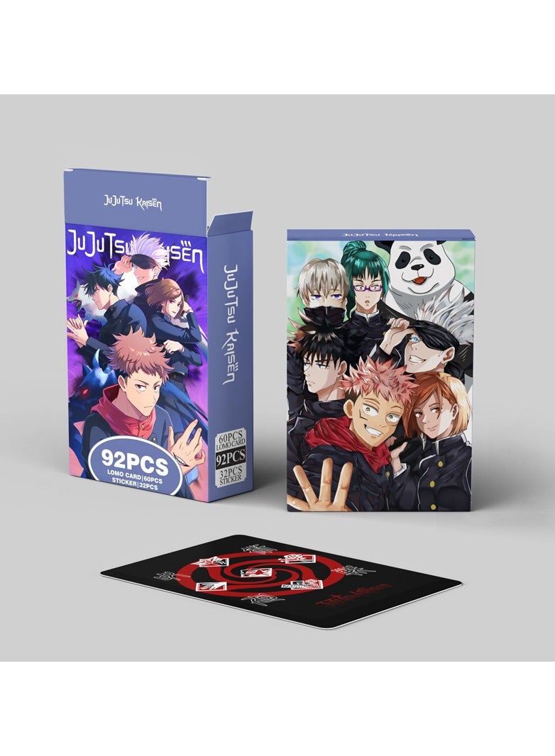 Generic 92 Pcs Anime Jujutsu Kaisen Lomo Cards and Stickers  - Image 2