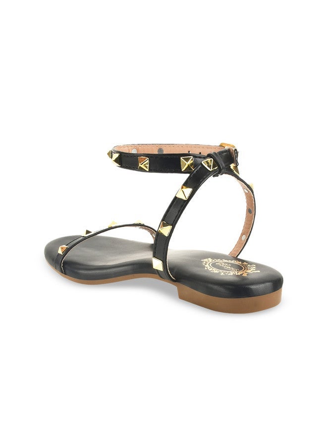 Shoetopia شوتوبيا أحذية مسطحة مفتوحة من الأمام بكعب حلقي مع مشابك - Image 4