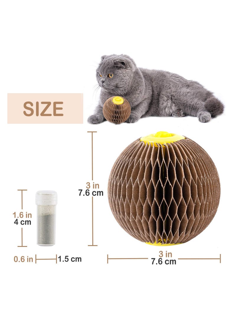 Interactive Catnip Ball Toy for Cats Refillable Fun Ball for Healthy Play Reduces Obesity and Loneliness - Image 5