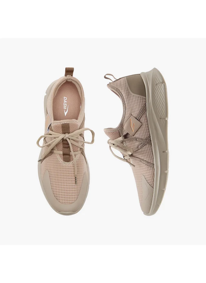 Dash Men's Textured Lace-Up Sports Shoes