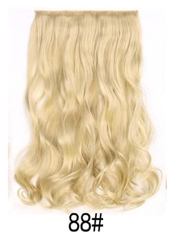Estelle Esstelle full head one-piece long straight and Body Wave heat resistance fiber hair extension, 5 clips curly plastic hair extension ,suitable for women and girls Body Wave BW613 - Image 2