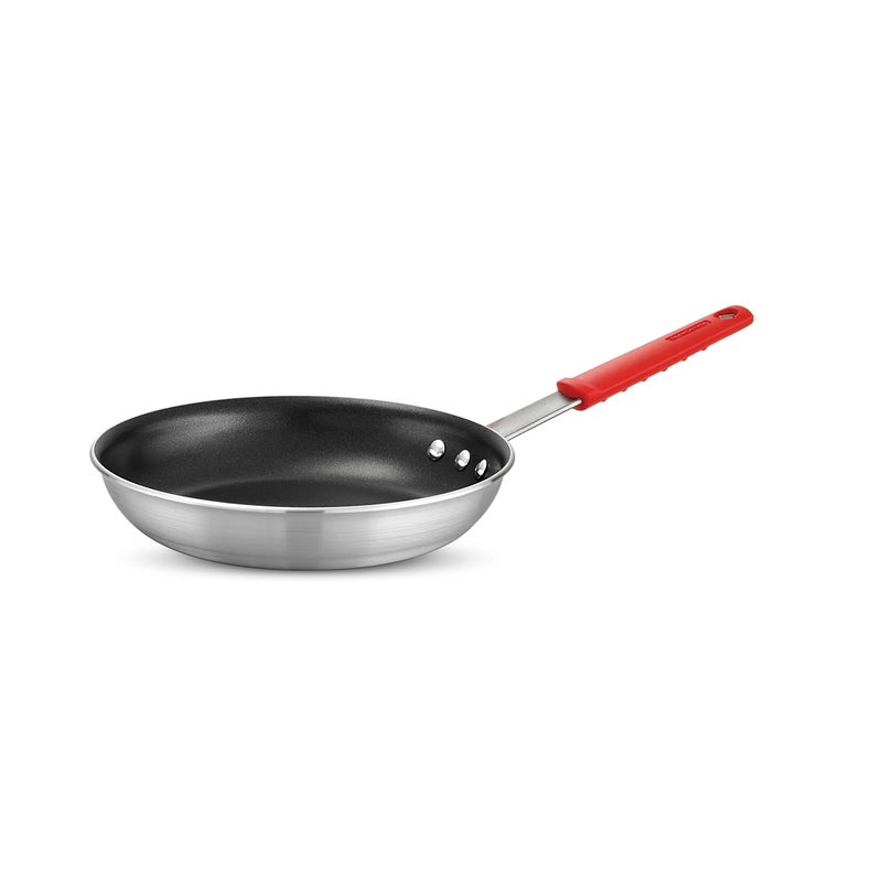 Tramontina Professional 10-Inch Non Stick Frying Pan, Heavy-Gauge Aluminum Skillet with Reinforced Nonstick Coating, Red Handle, Dishwasher and Oven Safe - Image 1