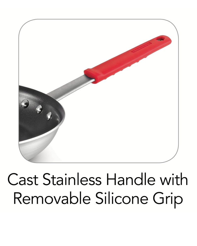 Tramontina Professional 10-Inch Non Stick Frying Pan, Heavy-Gauge Aluminum Skillet with Reinforced Nonstick Coating, Red Handle, Dishwasher and Oven Safe - Image 4