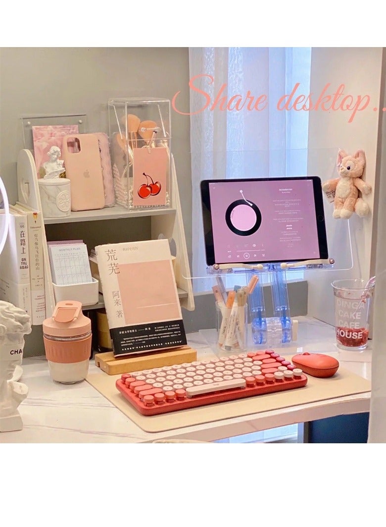 General Upgraded Retractable Acrylic Transparent Reading Stand Reading Stand iPad Flat Stand  - Image 2