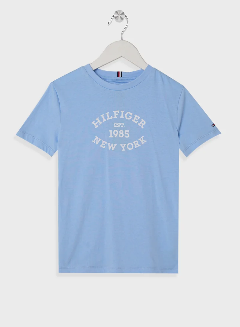 TOMMY HILFIGER MONOTYPE FLOCK REGULAR TEE SS
