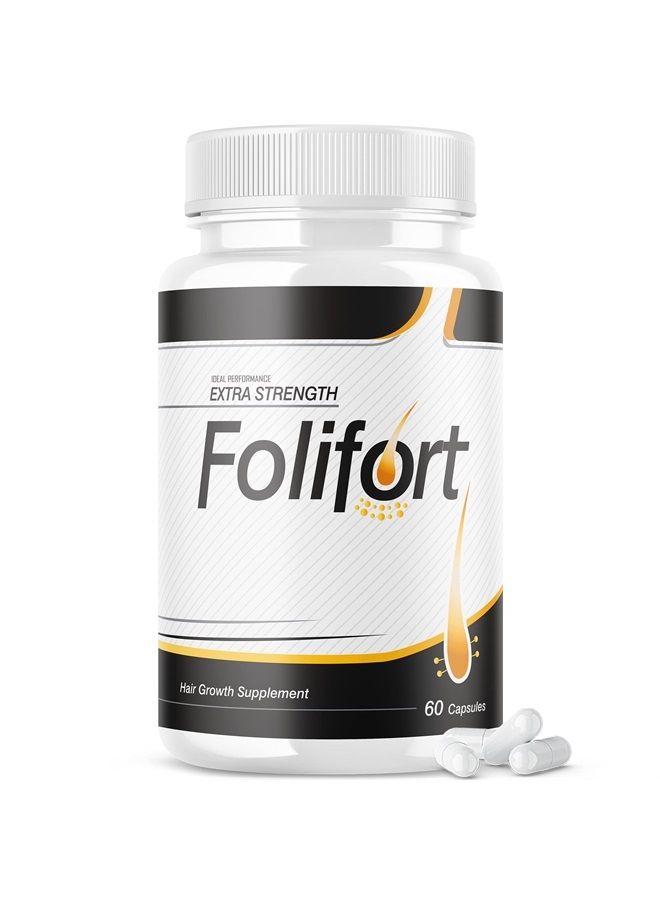 IDEAL PERFORMANCE Folifort Hair Growth Pills Felfort Extra Strength Vitamins Reviews Suppliment (60 Capsules)
