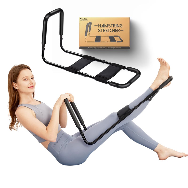 PressLoo Hamstring Stretcher for Knee Extension & Pain Relief, Adjustable Low Back, Calf, Leg & Hip Stretching Device for Flexibility, ACL MCL Surgery Recovery Physical Therapy & Rehab Equipment - Image 1