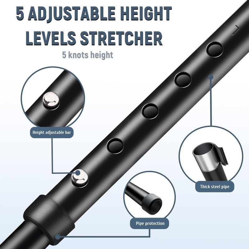 PressLoo Hamstring Stretcher for Knee Extension & Pain Relief, Adjustable Low Back, Calf, Leg & Hip Stretching Device for Flexibility, ACL MCL Surgery Recovery Physical Therapy & Rehab Equipment - Image 4