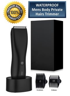 Royal Body Hair Grooming Trimmer for Men Wireless Electric Waterproof Pubic Trimmer with Dock Charger for Men’s Beard Mustache Bald Head Underarm Leg Head Hand Groin Arm Pits Private Parts Body Shaver Showerproof Wet/Dry Body Shaver Groomer for Sensitive Areas Close And Comfortable Shave  - Image 1