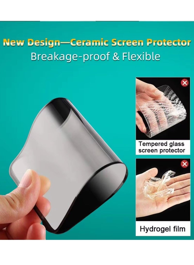 DUSALA Matte Ceramic Screen Protector for iPhone 16, 1 Pack, Matte, Anti-Spy, Full Adhesive, Flexible, [Not Glass], Full Adhesive Anti-Spy Flexible Case (iPhone 16) - Image 3