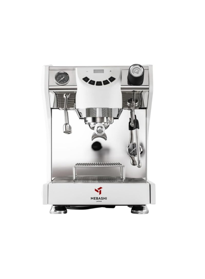MEBASHI Commercial Coffee Machine, 1.7L Capacity, 15 Bar Pressure, Dual Boiler, (ME-CCM2059) (White)