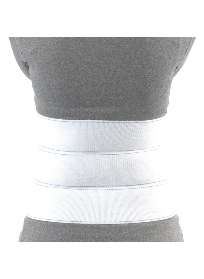 OTC Abdominal Binder, Chest Support Brace, Rib Fracture, Unisex, Three-panel, White (Three-Panel), Large - Image 3