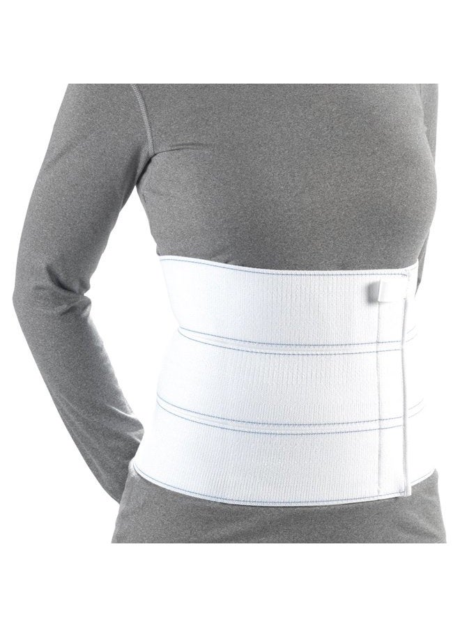 OTC Abdominal Binder, Chest Support Brace, Rib Fracture, Unisex, Three-panel, White (Three-Panel), Large - Image 1