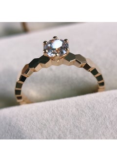 CNC Luxury Beehive Ring Rose Gold Pave Diamond Convex diamond rose gold does not support 7 days without reason