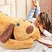 Queekay Dog Body Pillow Stuffed Animals Plush Long Body Pillow for Dogs Large Sleeping Hugging Puppy Cushion Gift for Birthday Party433 InchBrown - Image 4